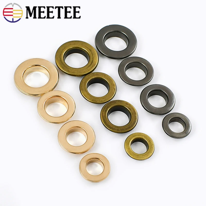 

50Pcs 3.5-15mm Metal Eyelet O Ring Buckle Sewing Garment Bag Shoes Craft Belt Leather Rivet Airhole Hook Hardware Accessories