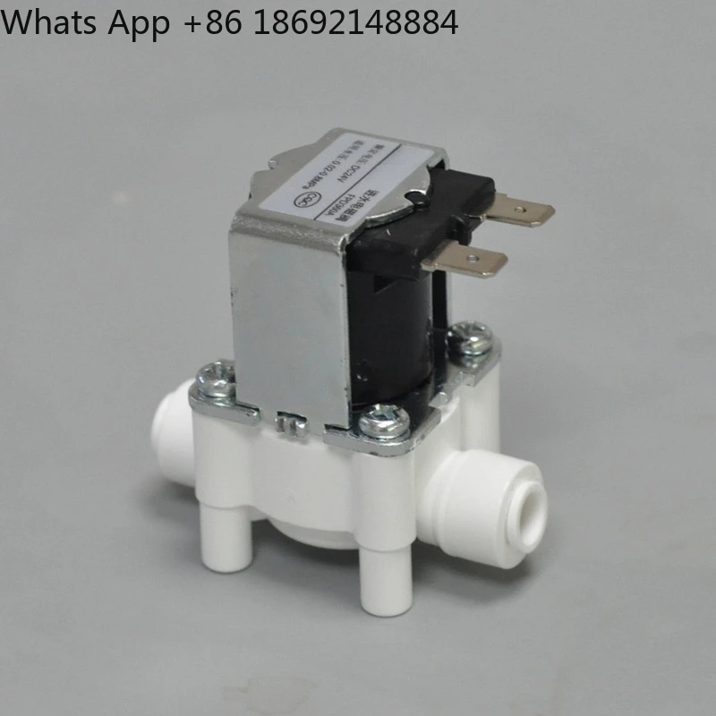 2 points water purifier wastewater solenoid valve 24V water inlet solenoid valve, pure water machine PE pipe switch