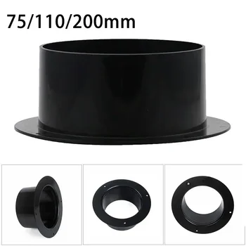 ABS ตรงท่อระบายอากาศท่อท่อไอเสียตัวเชื่อมต่อท่อไอเสีย Air Outlet 75/110/200มม.ช่องแอร์-ความร้อน cooling