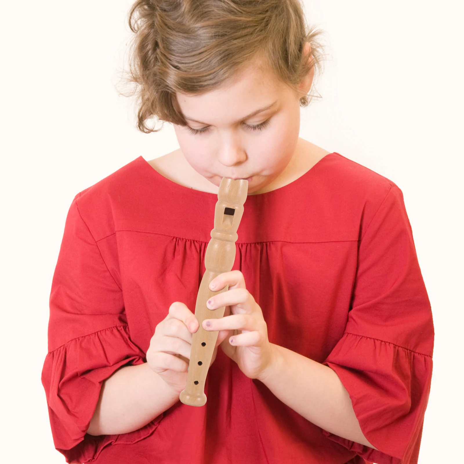 

1pc Six-hole Clarinet Flute Lightweight Music Toy Instrument for Kids Beginner Easy Portable Wood Clarinet Practice