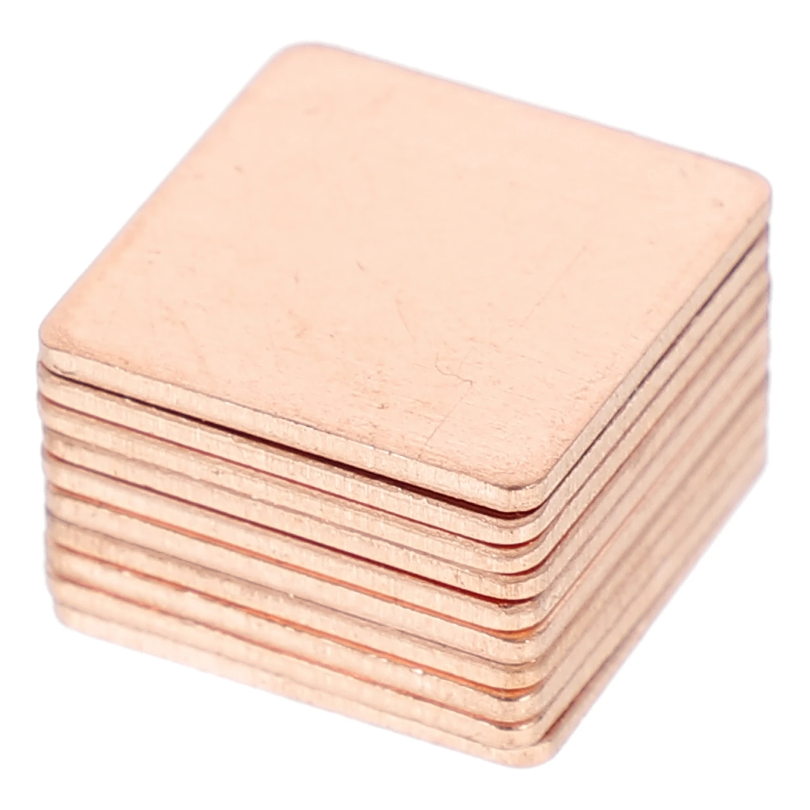 

10Pcs GPU Copper Thermal Pads High Performance Heat Sink Cooling Fin for Desktop Laptop CPU RAM Graphic Card Heat Sink