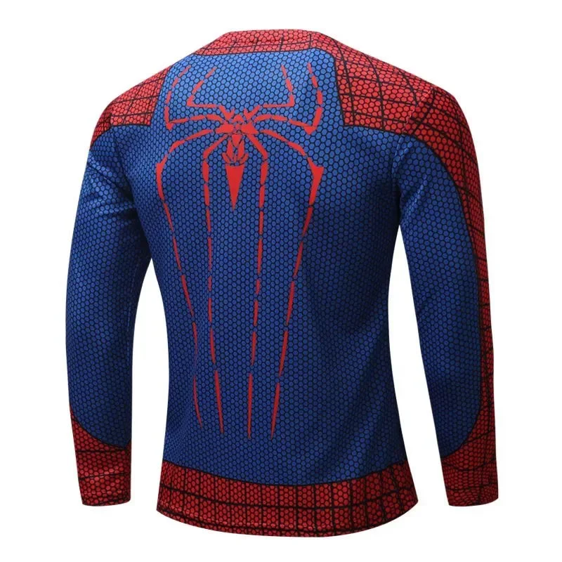 Movie Spider-Man Cosplay Superhero Peter Parker Tight Fitting Clothing 3D Spider Pattern Quick Drying Clothes Halloween Costumes