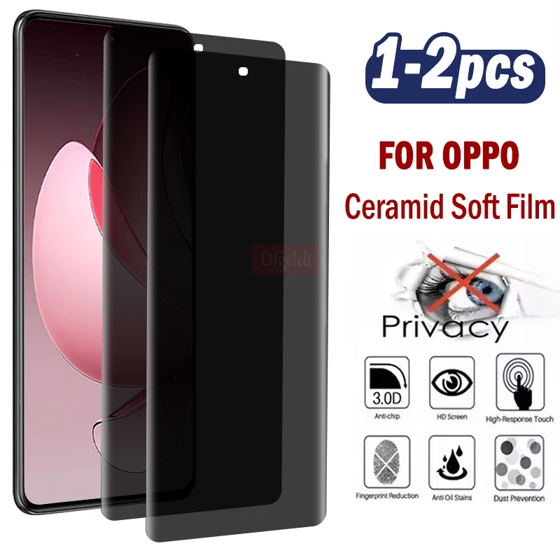 

1-2 шт. 3D горячая изгиба керамическая мягкая пленка для Oppo Reno13 12 11 10 9 8T 5G Защитная пленка для экрана для F29 F27 Pro+ Не стекло