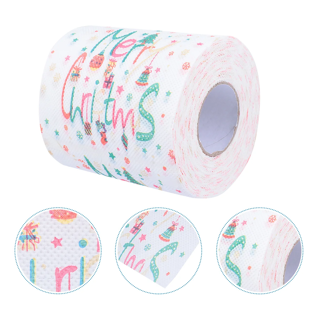 1 Roll Colorful Printed Toilet Paper Roll Tissue Fashion Home Roll Paper Printed Roll Tissue Christmas Toilet Paper