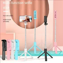 Foldable Mini Wireless Bluetooth Selfie Stick Tripod With Fill Light Shutter Remote Control For Samsung For For