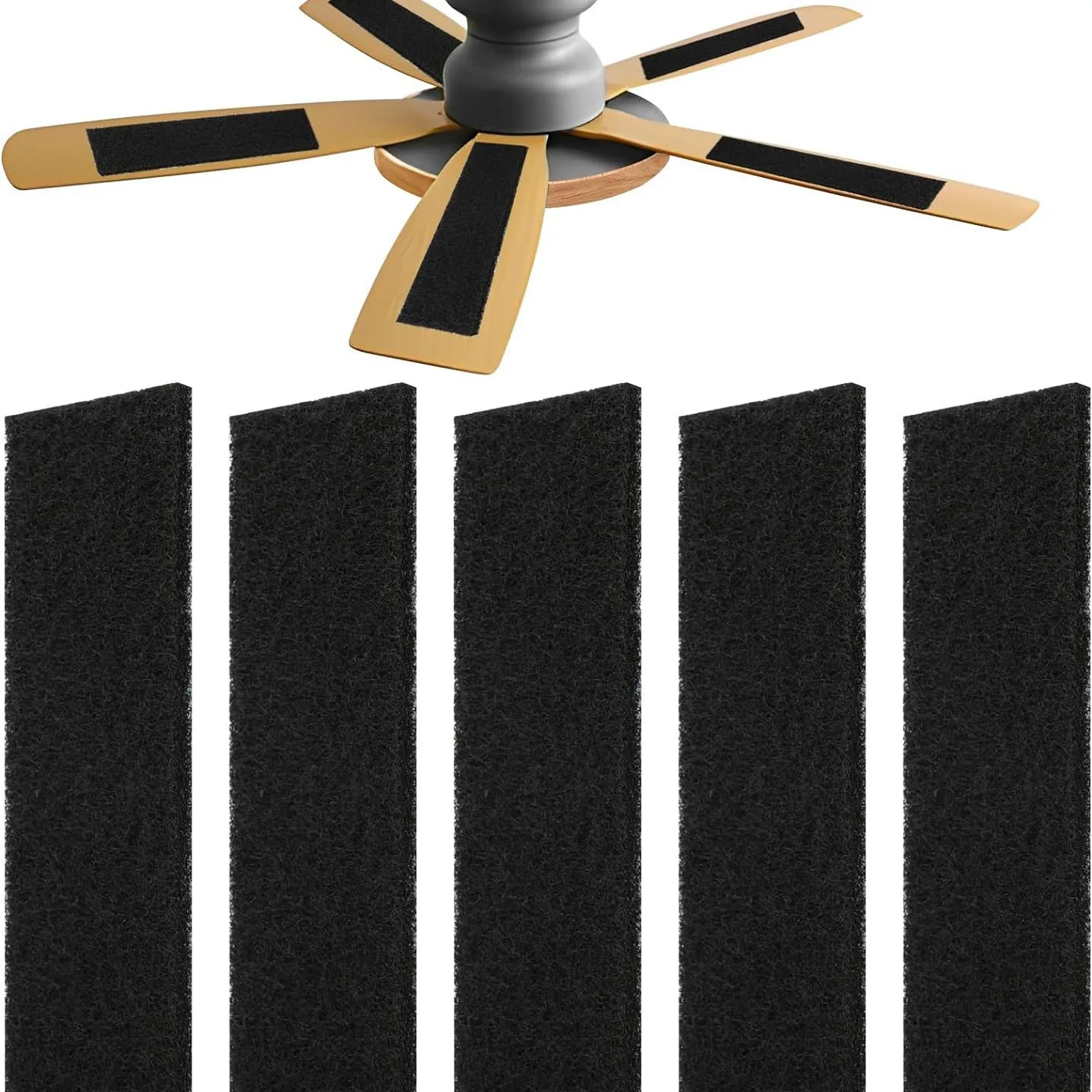 

Fan Filters 5PCS Replacement Dust Proof Cleaning Covers For Ceiling Fans Home Air Circulation Maintenance Accessories