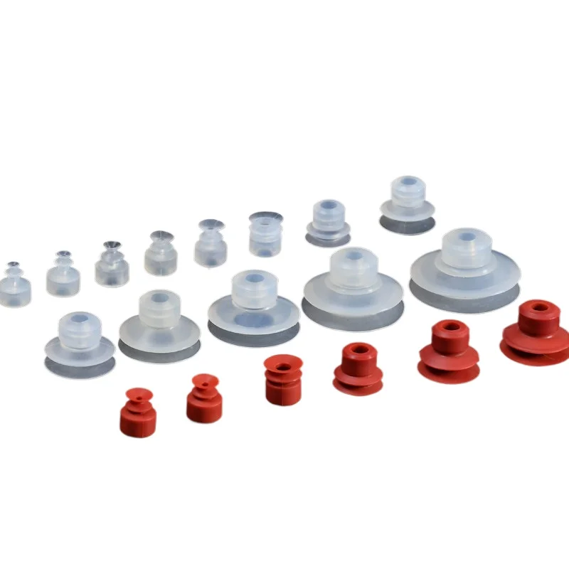 Double‑Layer DP Vacuum Suction Cup, Powerful Suction Nozzle 8mm Mounting Hole, Pneumatic Robotic Arm Industrial Accessories