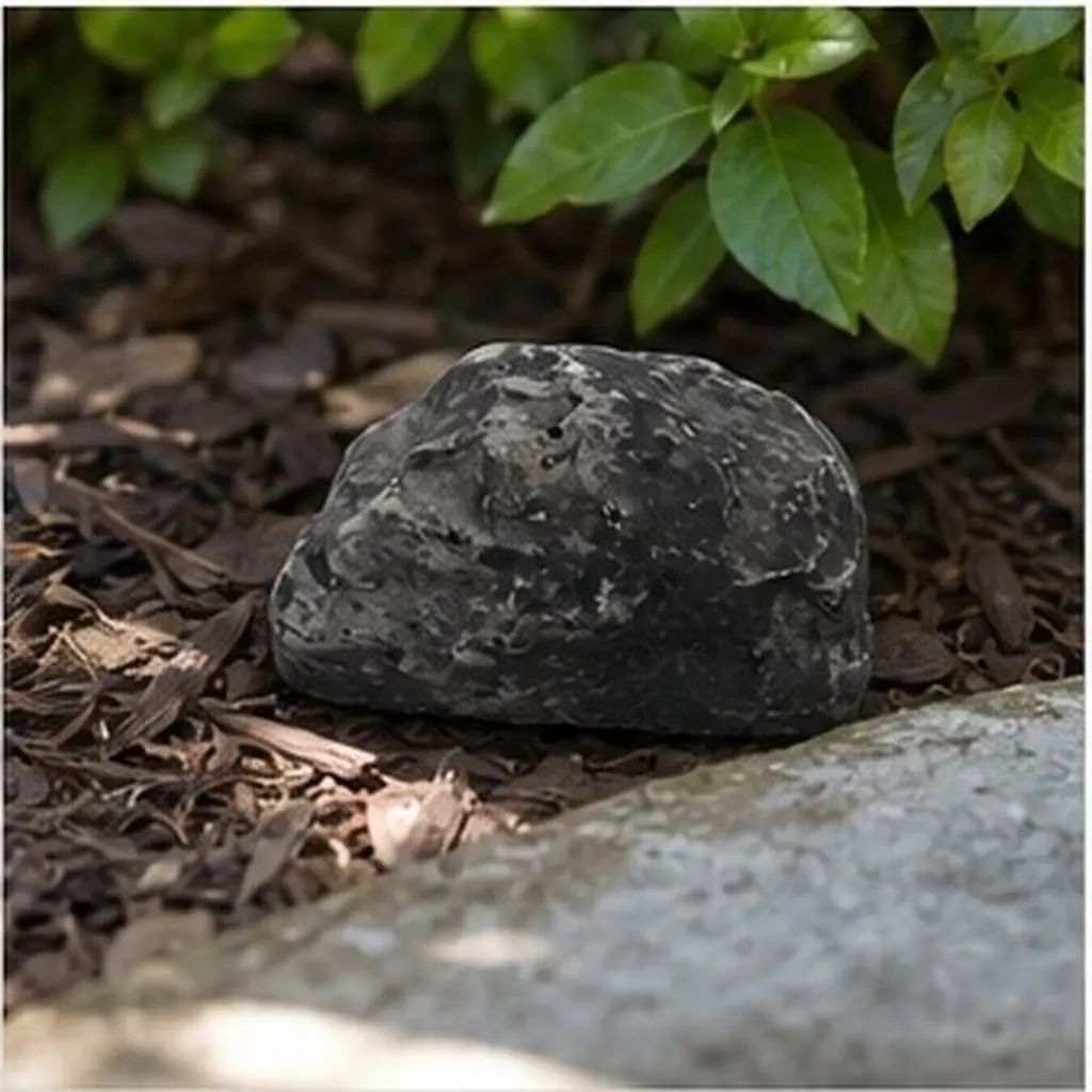 2Pcs Premium Resin Stone Key Box Camouflage Rock Shape Weatherproof Hidden Key Holder for Lawn Garden Yard Outdoor Security