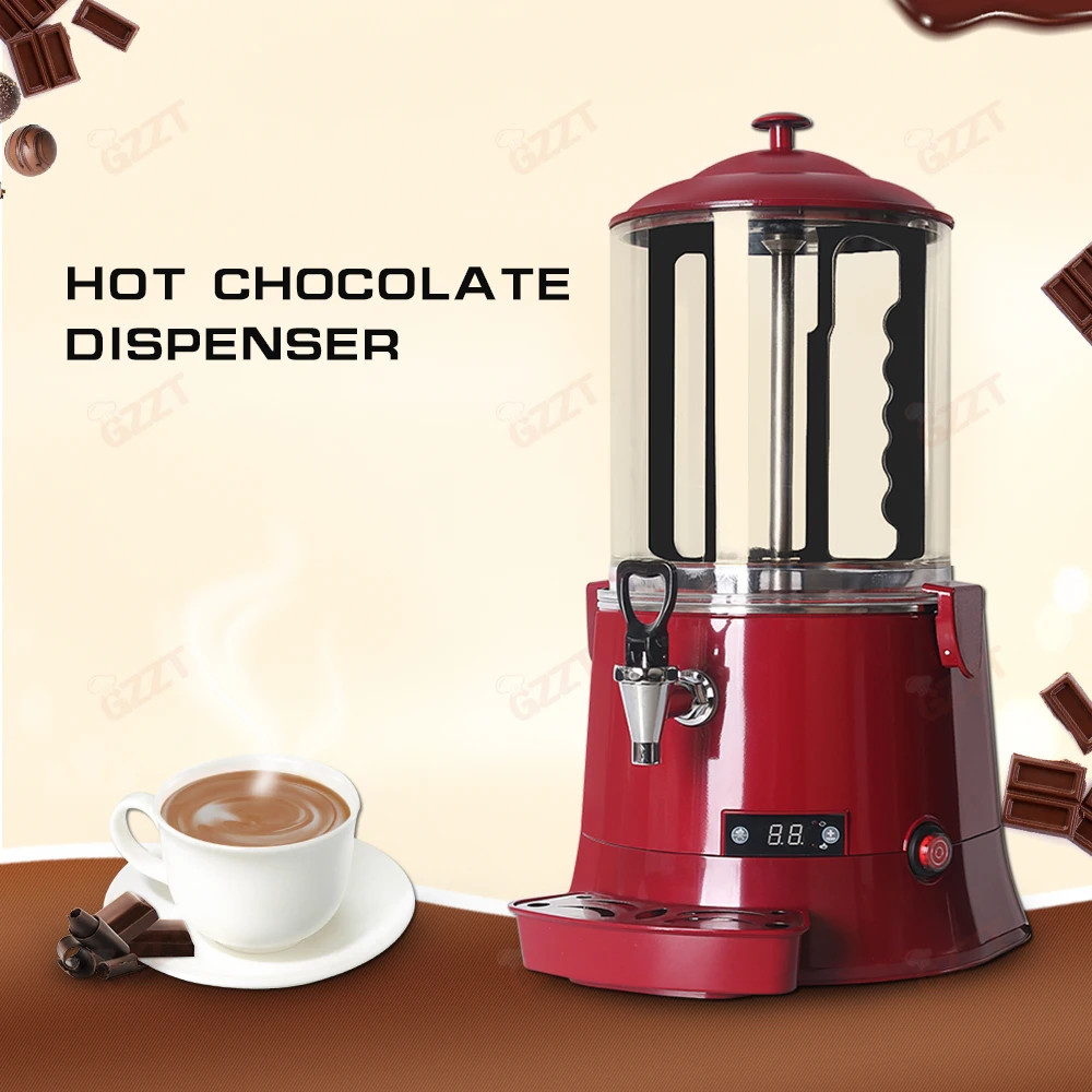 GZZT 10L Hot Chocolate Dispenser Hot Drinks Dispensing Machine for Chocolate Drinks, Milk Drinks, Coffee Hot Beverages Equipment