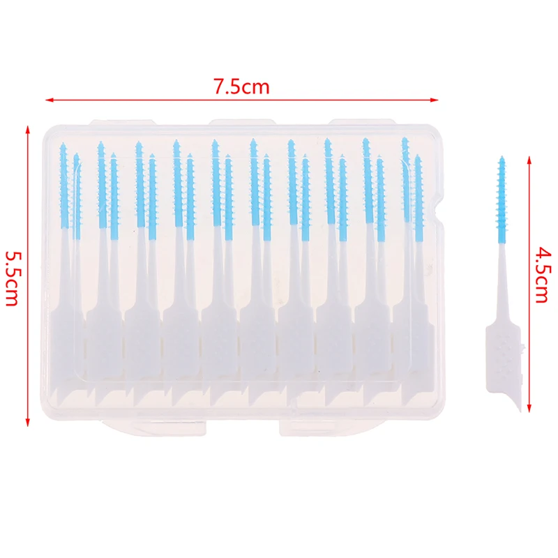 Escova Interdental para Limpeza de Dentes, Fio Dental, Ferramenta de Higiene Oral, Cuidados Ortodônticos, Entre Palito, 20 Pcs, 40Pcs