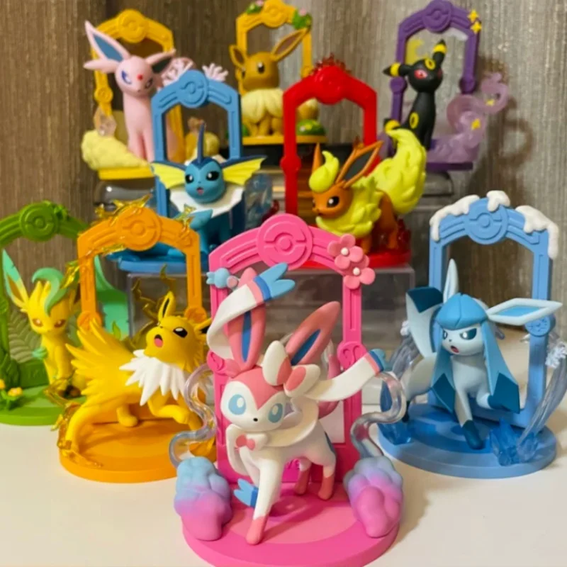 Colección de figuras de acción de Pokémon Vintage, personajes de Anime Gholdengo Lucario Tinkaton Jirachi Aggron, juguetes en miniatura de PVC, adorno