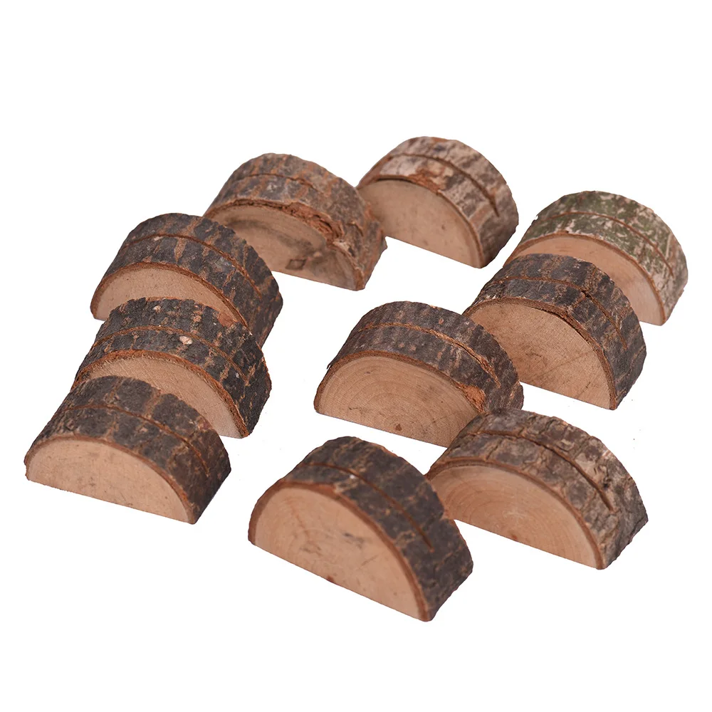 10/20 Set Rustic Wooden Place Card Holder Kraft Table Name Place Card Table Number Holder Photo Holder Stand Photo Clip Wedding