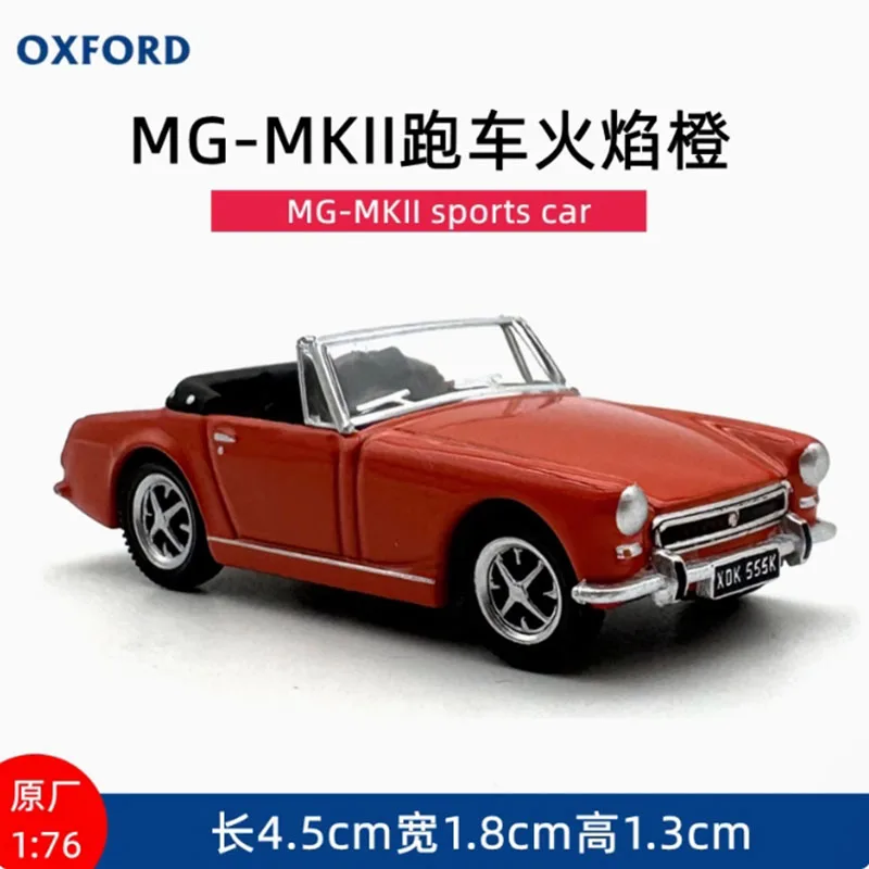 OXFORD Diecast 1: 76 MG-Mkll Retro Sports Car/MGZ-Island Green and black Alloy Car Model Holiday Gifts Toys