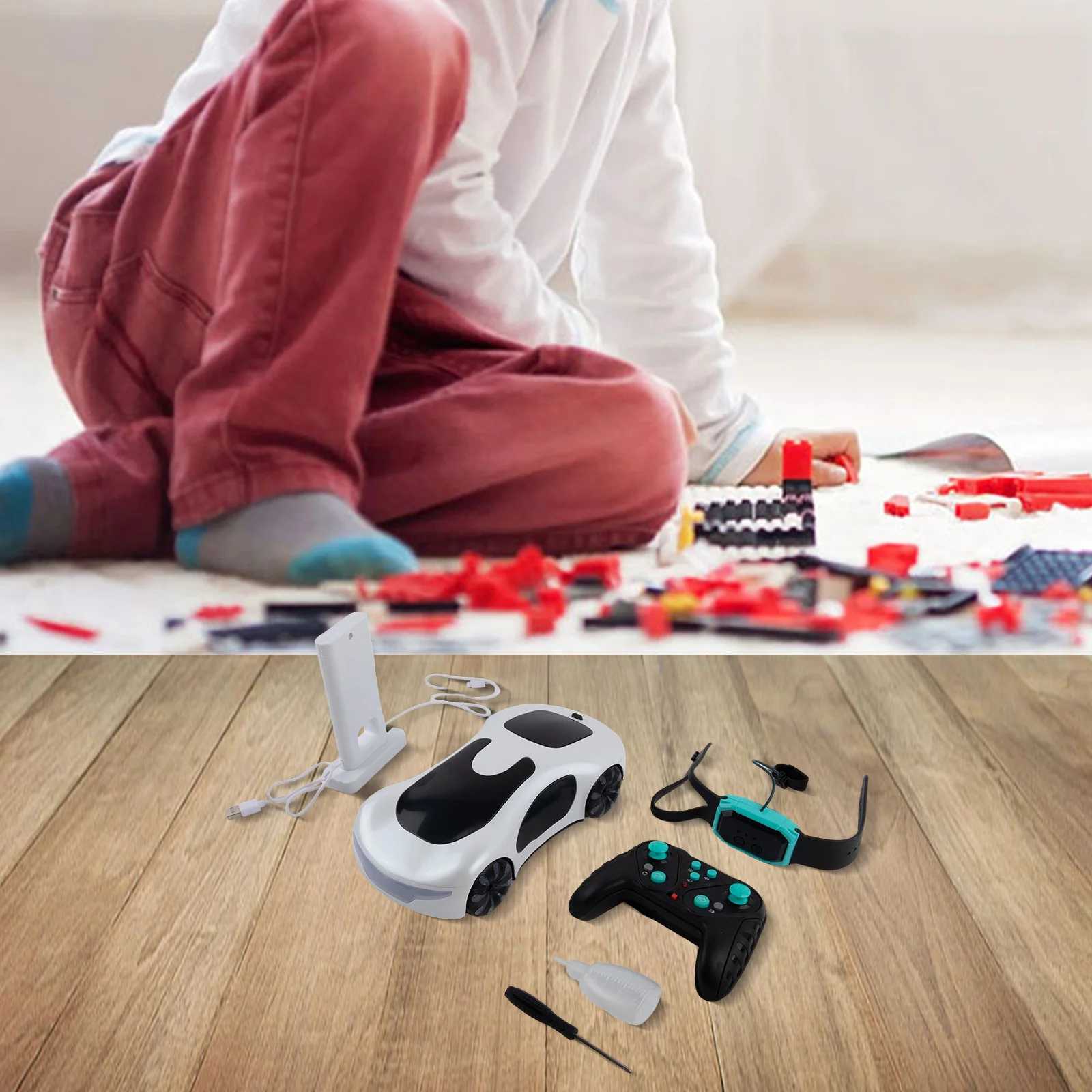 Gesture Sensing RC Drifts Car With Double Spray Music Light 360 Rotation Stunt For Boys Girls Electronic Interactive Toys