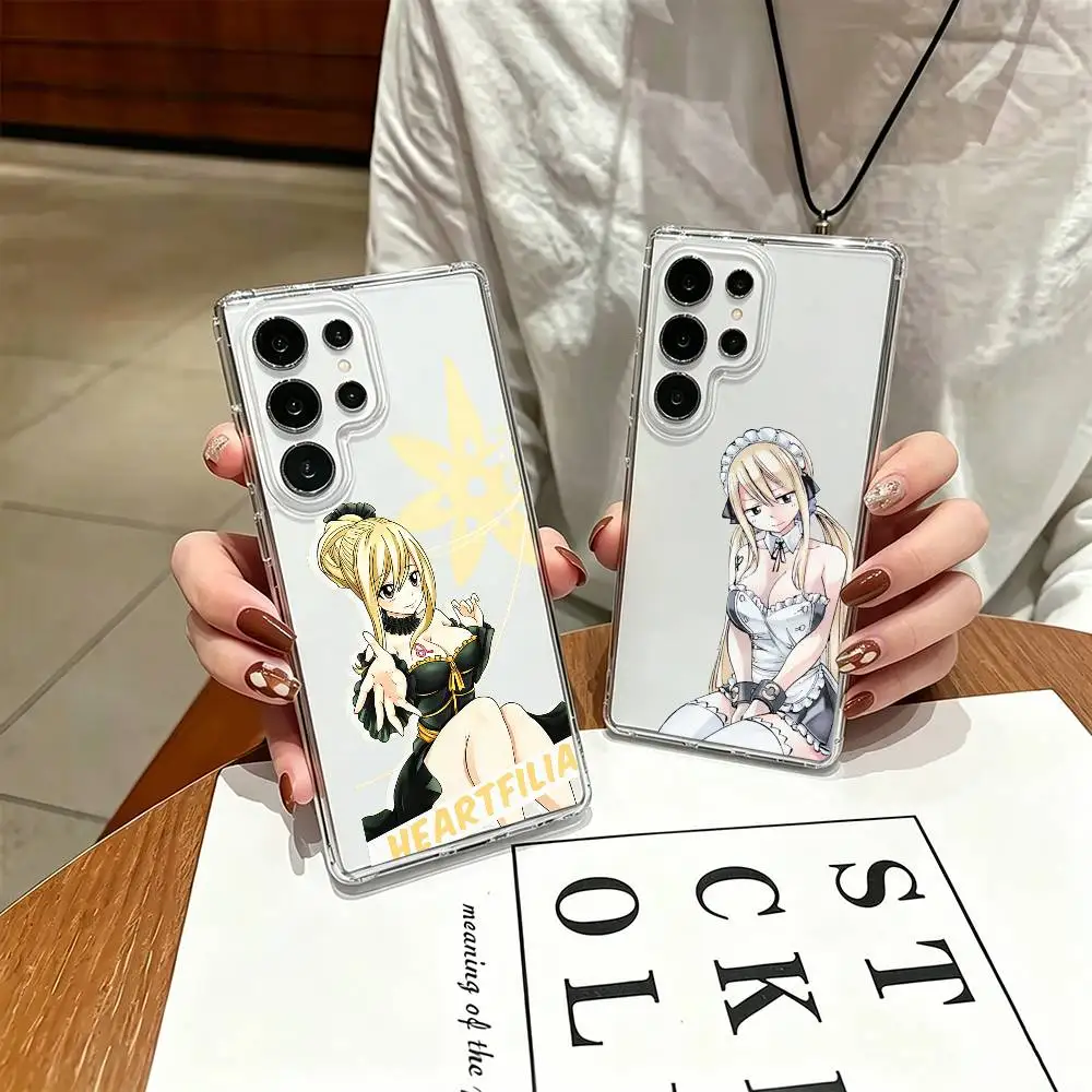 F-Fairy T-Tail Lucy Heartfilia  Phone Case For Samsung S25,S24,S21,S22,S23,S30,Ultra,S20,Plus,Fe Transparent Cover