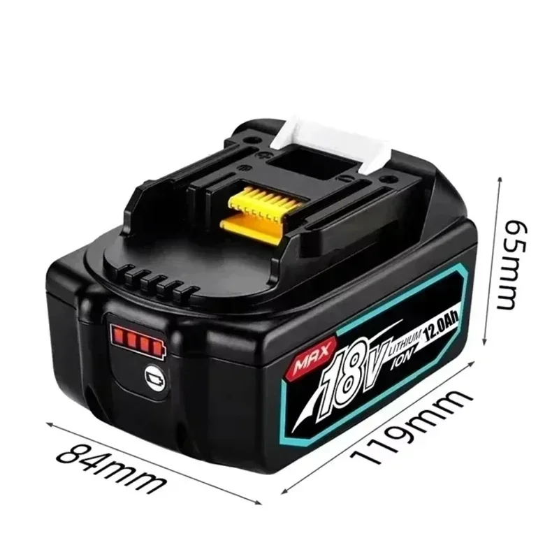 NEW 18V WIth LED Charger BL1860 Rechargeable Battery 12000mAh Lithium Ion for Makita 18v Battery BL1840 BL1850 BL1830 BL1860