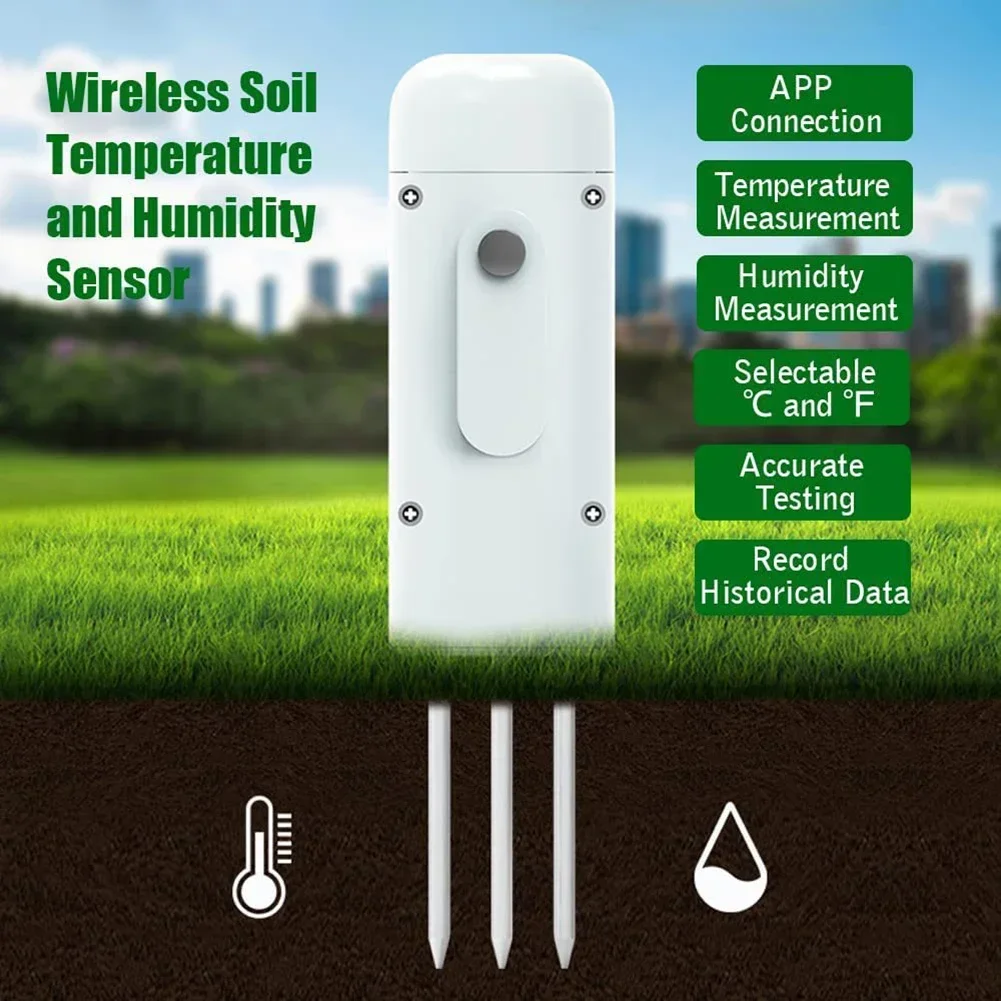 

Long Lasting Battery Life For Zigbee Plant Monitor For Outdoor Soil Temperature Meter Moisture Humidity Tester Smart Home Device