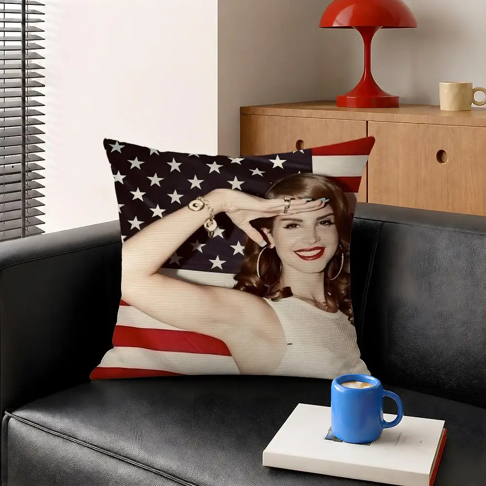 Singer Lana Del Rey Dream Pop LDR Cushion Cover Decorative Pillowcase Soft Short Plush Cozy Durable Sofa Home Decor Items Gift
