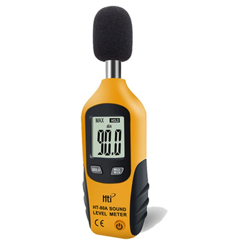 HT-80A Decibel Meter Digital Sound Level Meter 30 – 130 dB Audio Noise Measure Device Dual Ranges