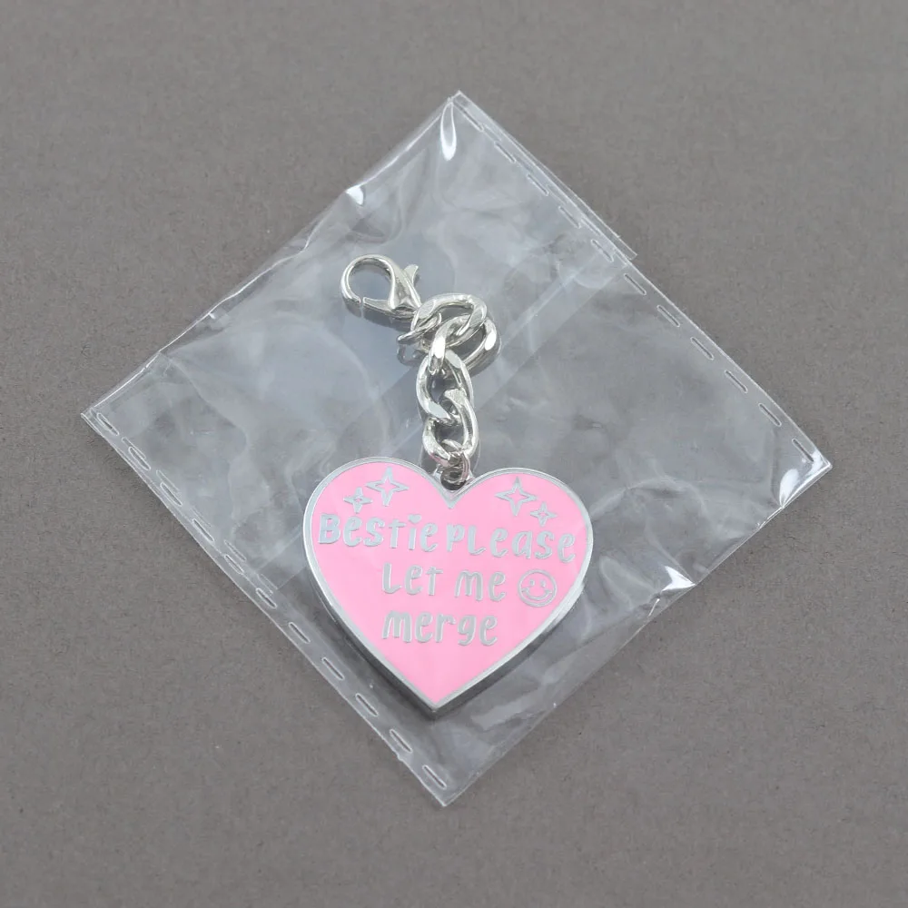 Lustiger Bestie „Bitte lass mich zusammenflossen“ Schlüsselanhänger, Niedlicher Rosa Herz-Schlüsselring, Humorvolles Geschenk für Autofahrerinnen, Kreativer Anhänger für Autoschlüssel und Rucksack – Detail 12