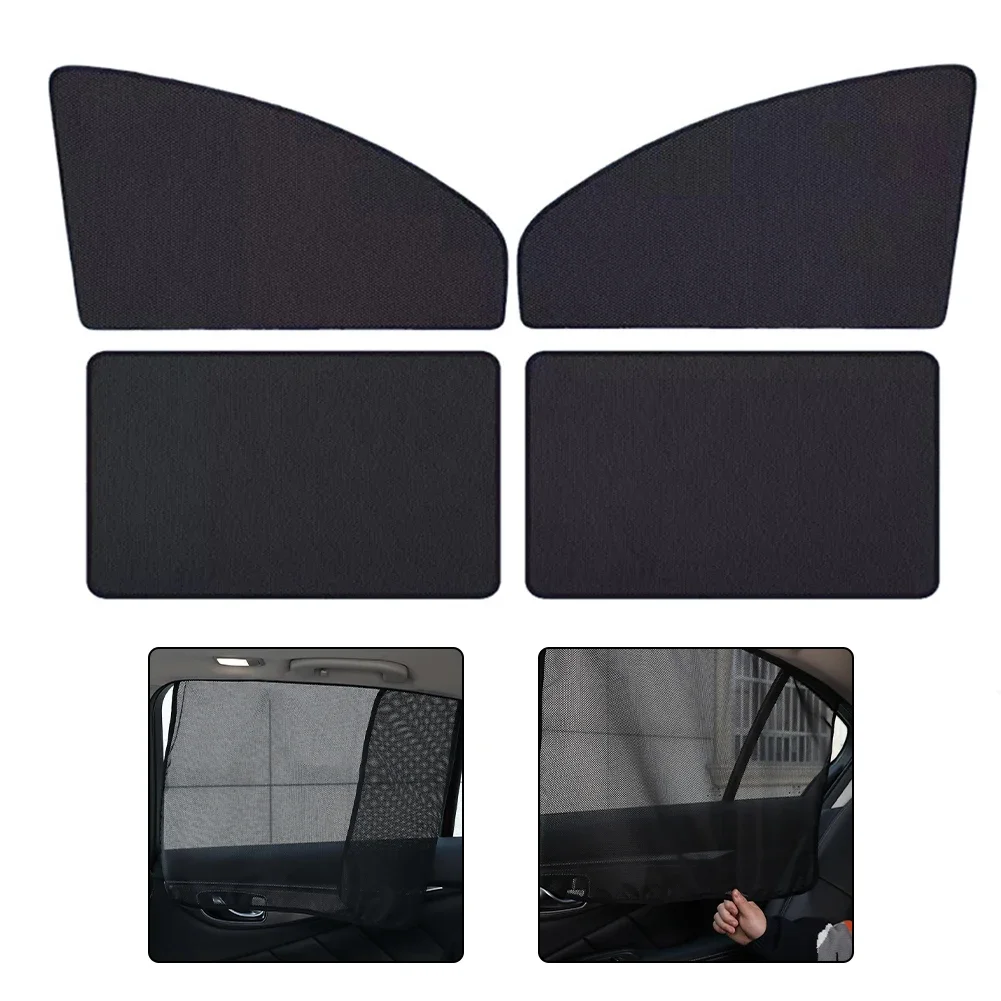 

Car Sunshade Summer Sun Protection Heat Insulation Car Curtain Non-transparent Electrostatic Adsorption Sun Visor Car Side Windo