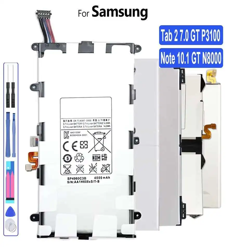 

Battery For Samsung Galaxy Tab 2 7.0 10.1 GT P3100 P3110 P6200 P6210 P5100 P5110 N8000 N8010 N8020 P7500 P7510
