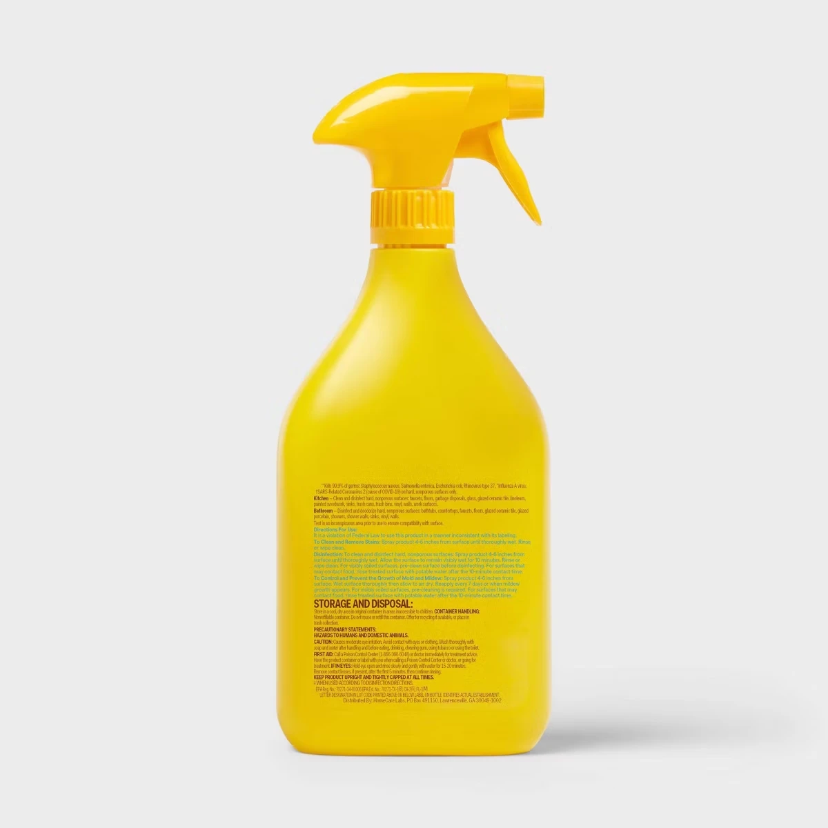 Lemon All Purpose Disinfecting Cleaner without Bleach - 32 fl oz  Spray Bottle, Liquid Form, Multi-Surface Application view 4