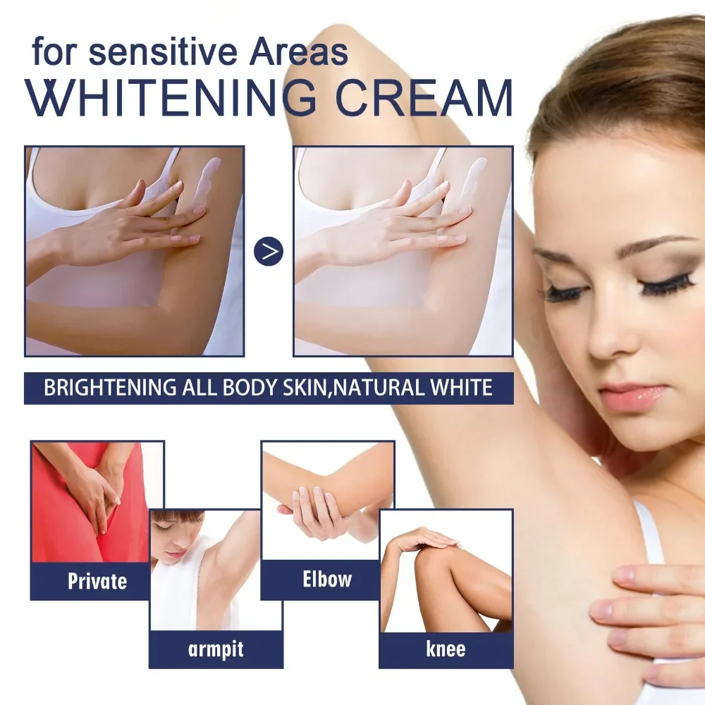 Whitening Cream Intimate Areas armpit elbow joint Brighten Underarm Knee Thigh Inner Private Parts Dark Skin Remove Melanin Body