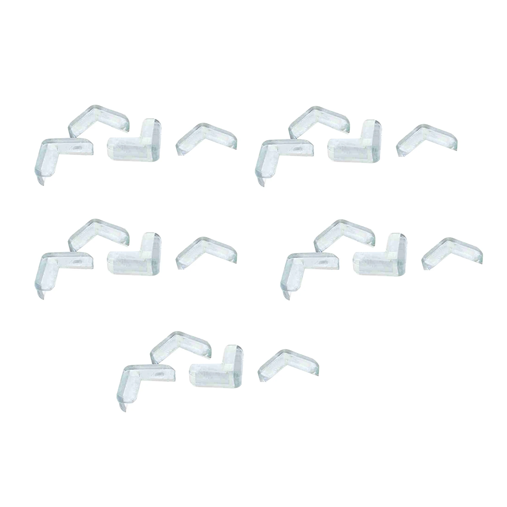 Y50A-20 Pieces Clear Safety Soft Plastic Table Desk Corner Guard Protector