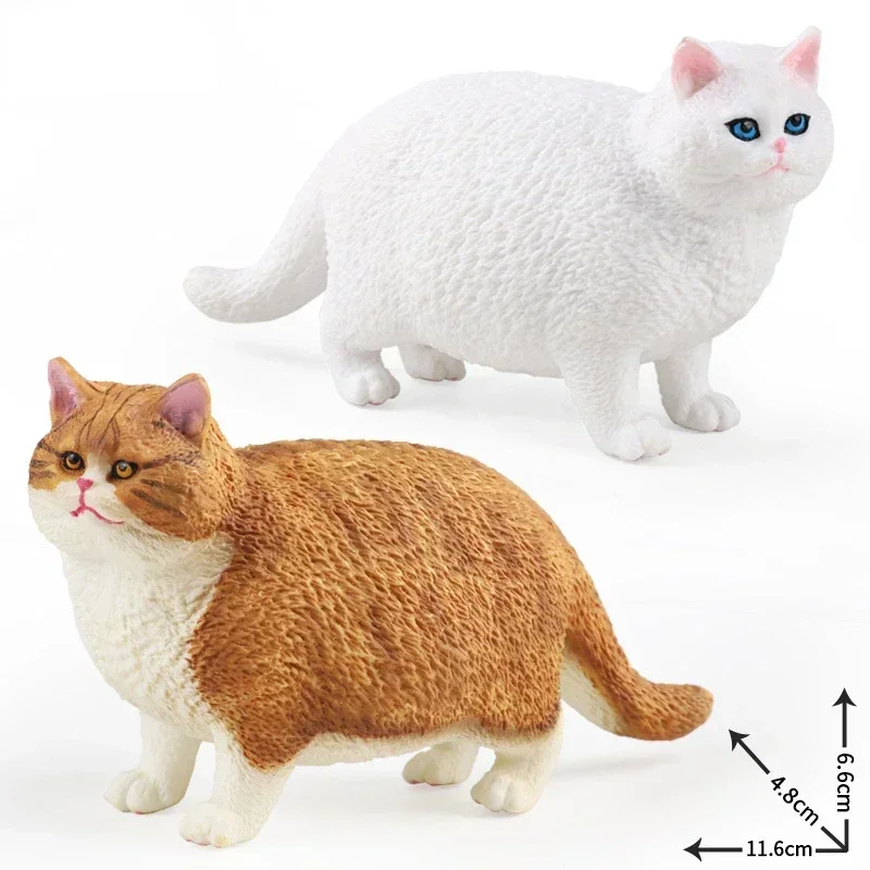 OozDec Cat Figurines Educational Cat Figures Toy Set, Kitten Easter Eggs Cake Topper Christmas Birthday Gift for Kids