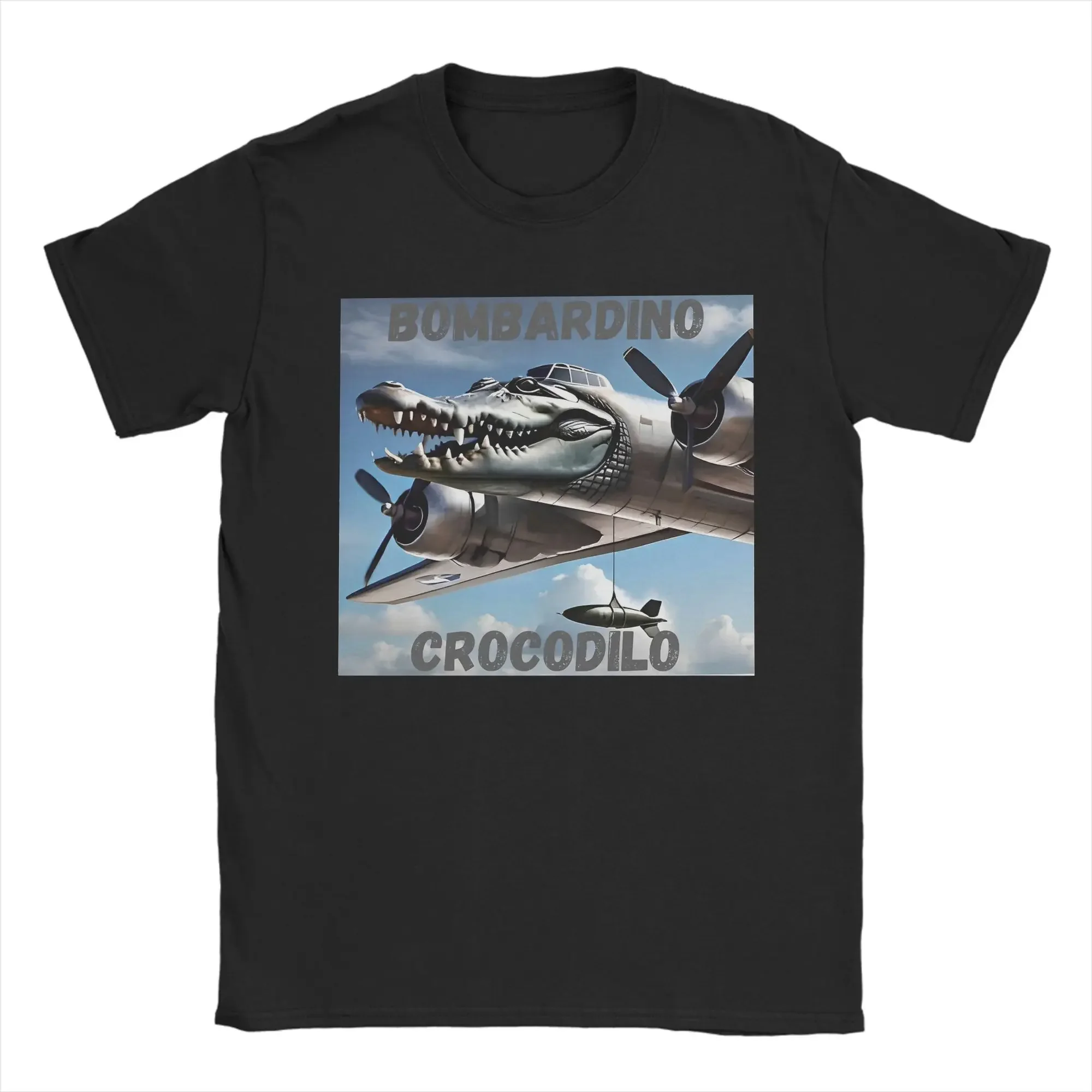 

Bombardino Crocodilo Funny Meme Tee Shirt for Men Women Graphic Printed T Shirts Harajuku Fashion Vintage T Shirt Streetwear