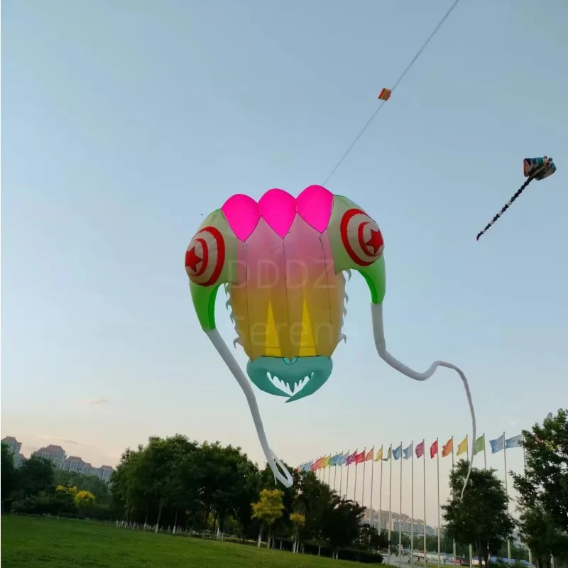 16 square LED trilobite show kite Inflatable Kite ripstop fabric with battery and remote control with rounder LED well protect