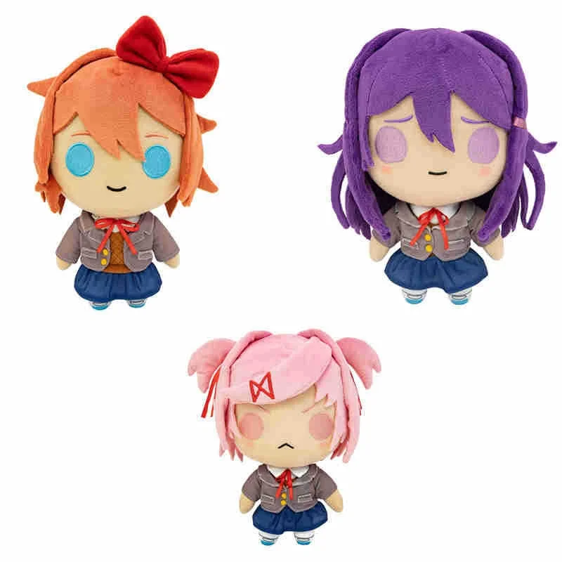 

Doki Doki литературный клуб Моника плюшевая кукла мягкая аниме игровой персонаж плюшевая милая коллекционная игрушка в подарок