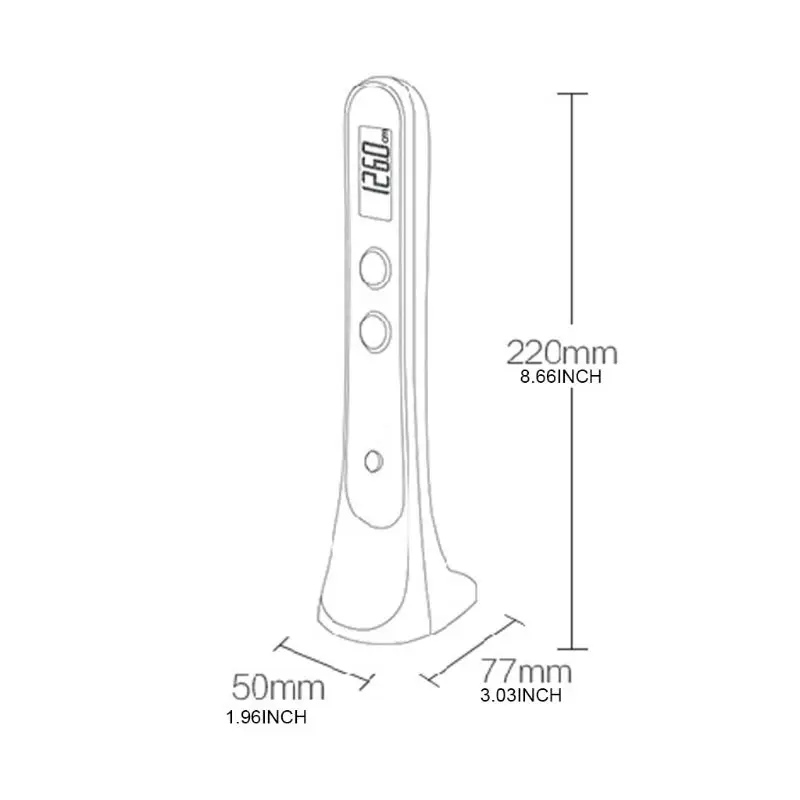 Ultrasonic Height Measuring Ruler for Recording the Growth of Children for Creat