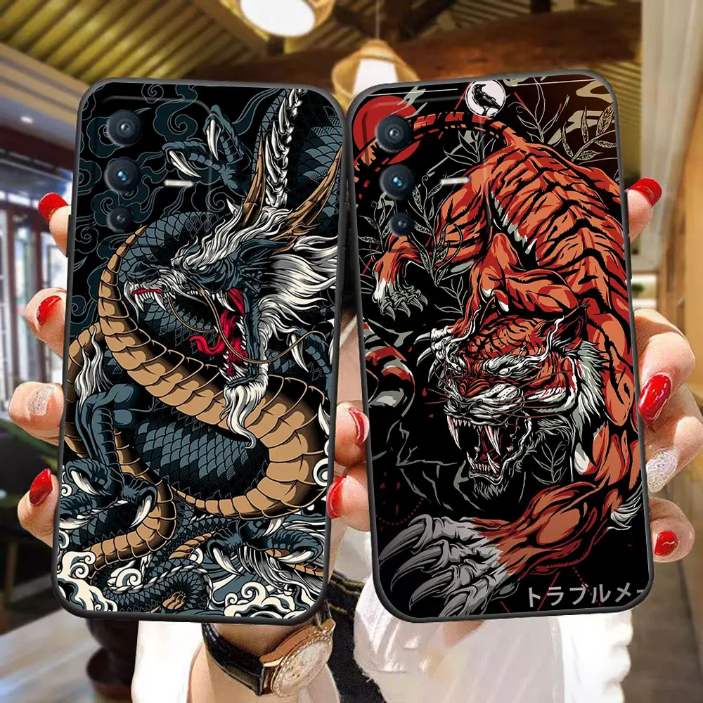 

Чехол для телефона Animals Art Dragon Tiger для VIVO V50 V40 S1 V15 V17 V20 SE V21 V23 V23E V25 V25E V27 V27E V29 V29E V30 PRO Чехол из ТПУ