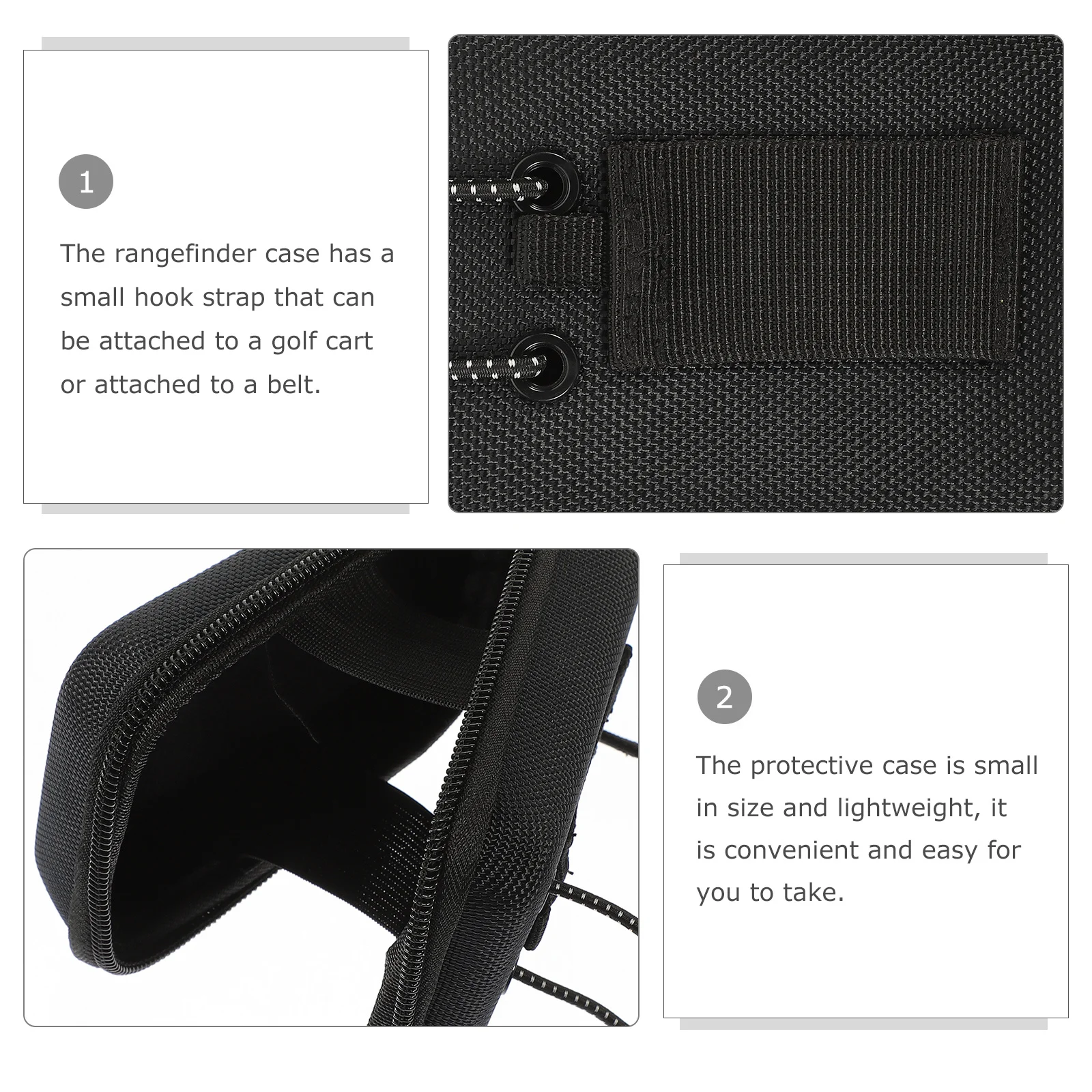 حافظة فاخرة من إيفا جولفينج رينج فايندر مقاومة للماء ومضادة للصدمات مع حزام خطاف للرياضات الخارجية و