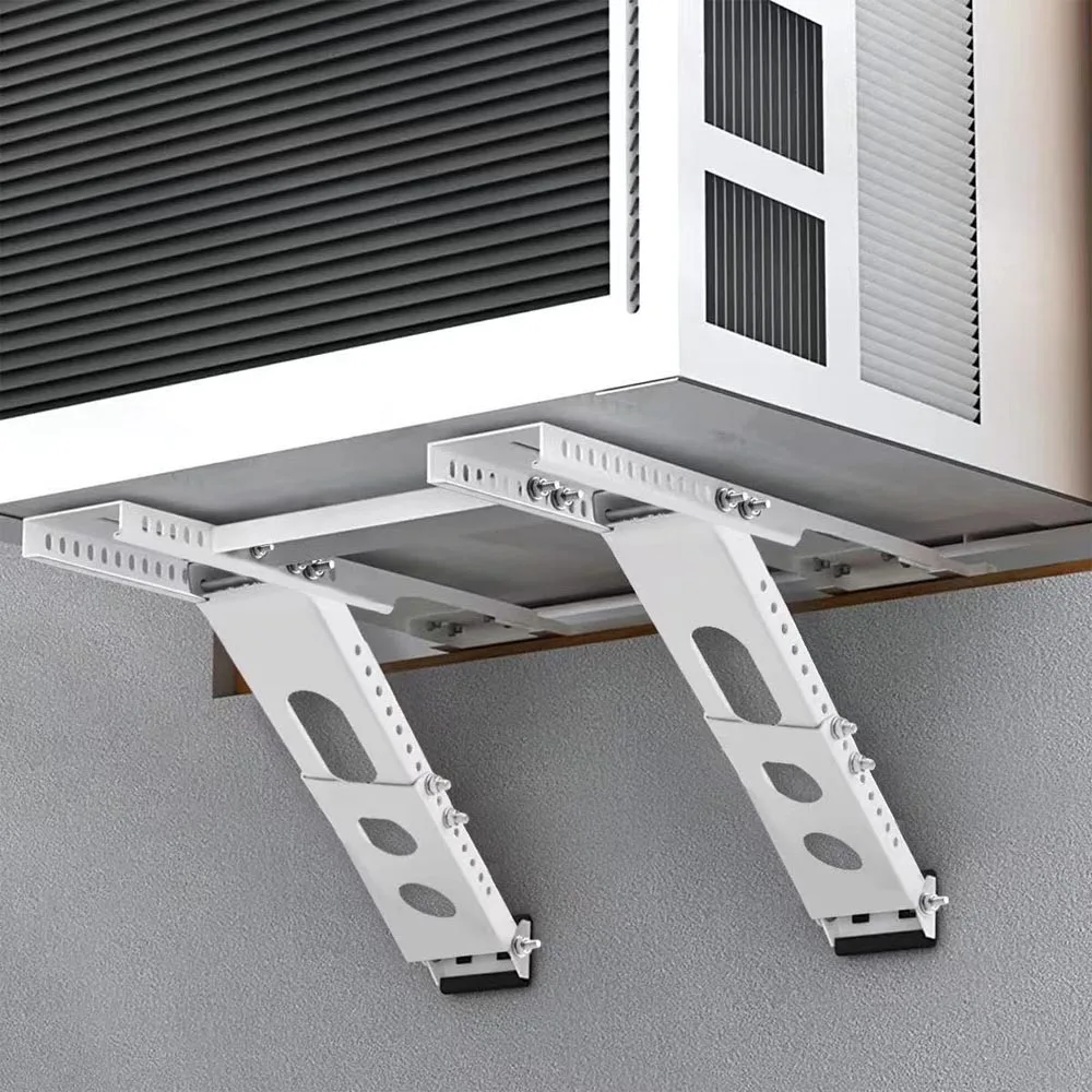 200lbs Sturdy AC Support Bracket - No-Drill Steel Mount for 19.25”H x17.25”L Windows, Easy Installation