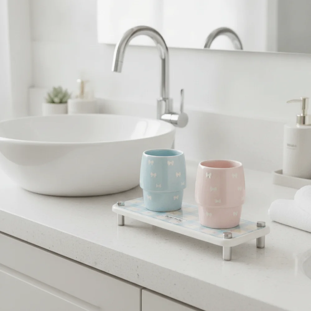 Rack Silicon Water-Absorbing Pad Water-Absorbing Algae Mud Silicon Algae Mud Pad Countertop Storage Rack Mouthwash Cup
