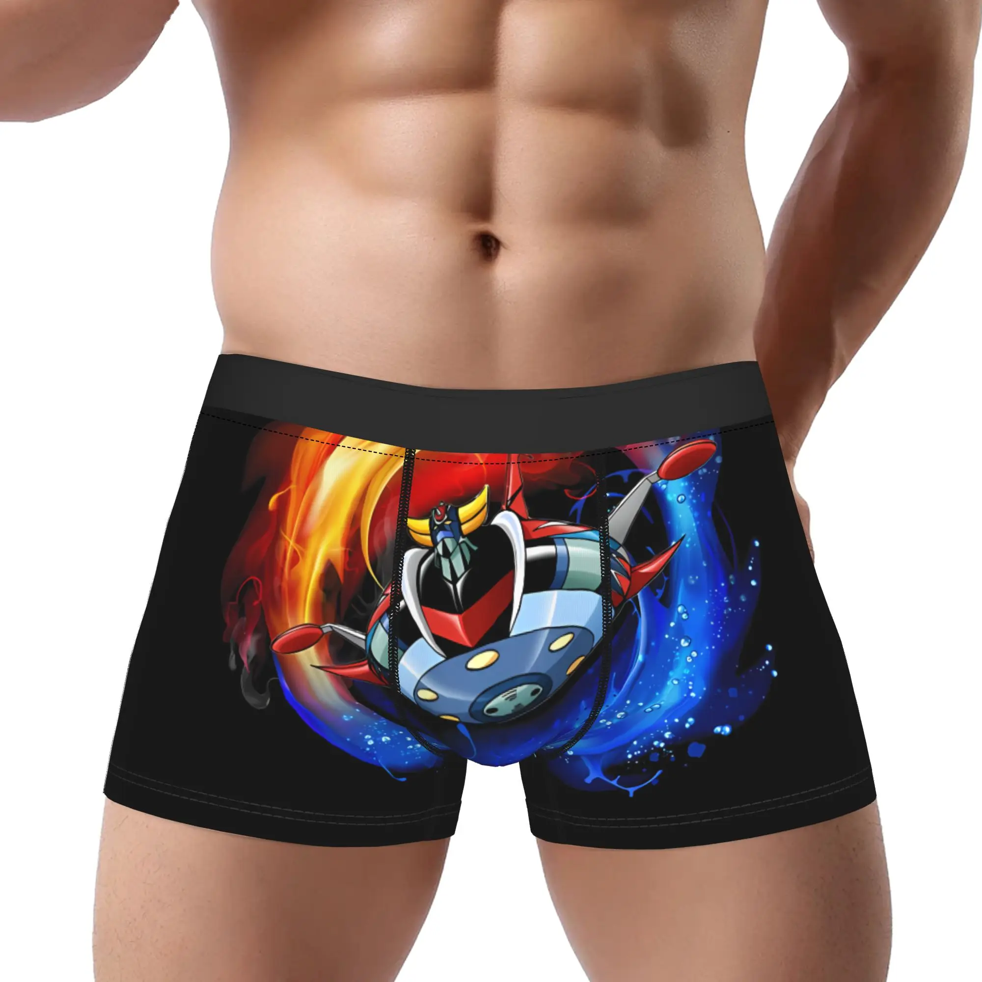 

UFO Robot Goldrake Underwear Man Polyester Boxer Briefs Underpants Printed