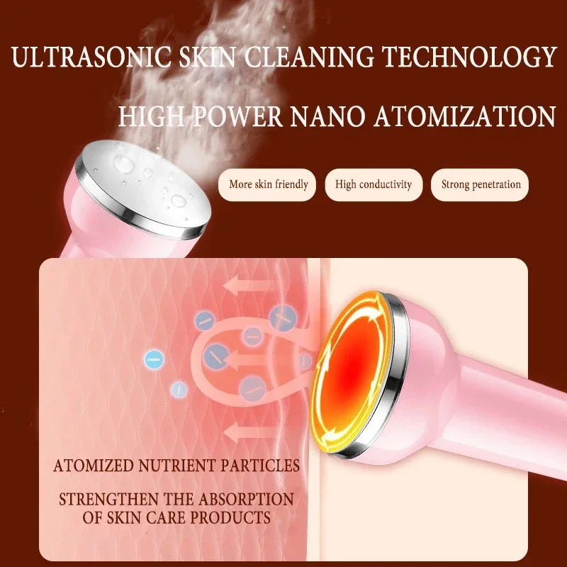 Ultrasonic Facial Tightening Beauty Apparatus High Frequency Face Clean Pore and Blackhead Removal Anti-wrinkle