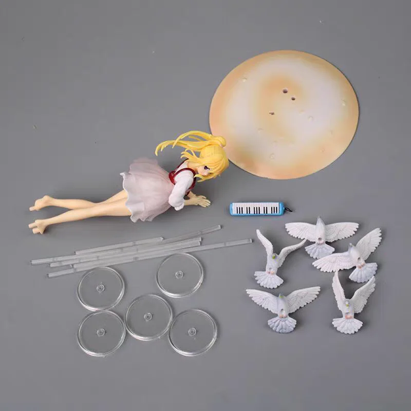 Bandai 16ซม. อะนิเมะชิกาทัตสึวา Kimi NO uso miyazono Kaori ฟิกเกอร์1/8 shifuku ver. ของขวัญตุ๊กตาตุ๊กตาขยับแขนขาได้ Arima kousei TO NO deai