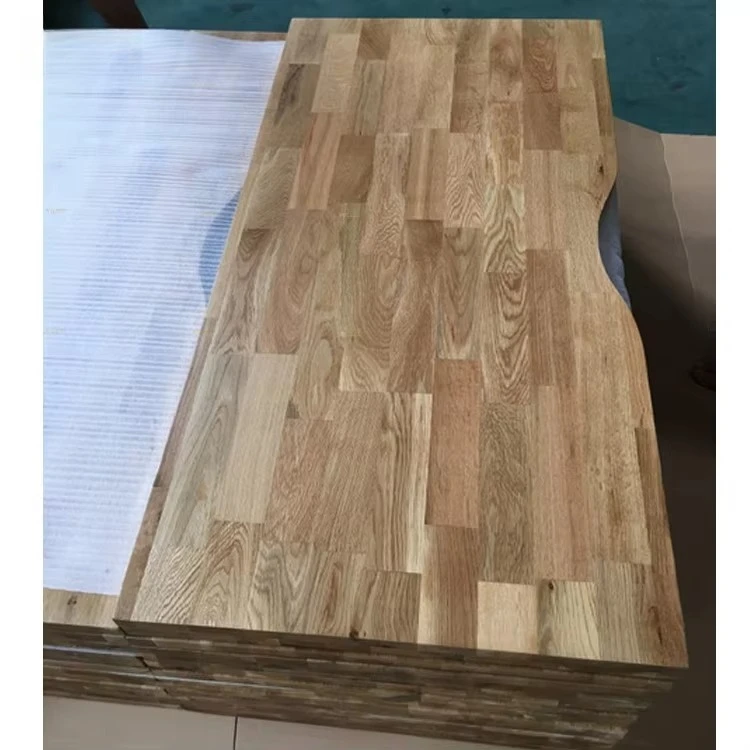 Finger Joint Oak Board for Restaurant  Kitchen & Vanity Tops Factory Supply Solid Oak Wood Table Top