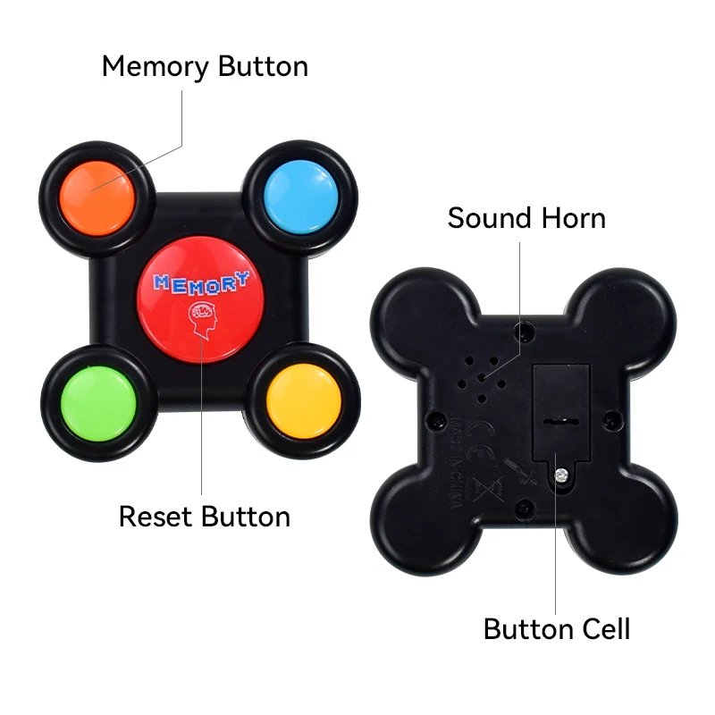 Educational Memory Game Machine with Lights Sounds Toy Interactive Game Memory Training Game Machine Funny Toys for Children