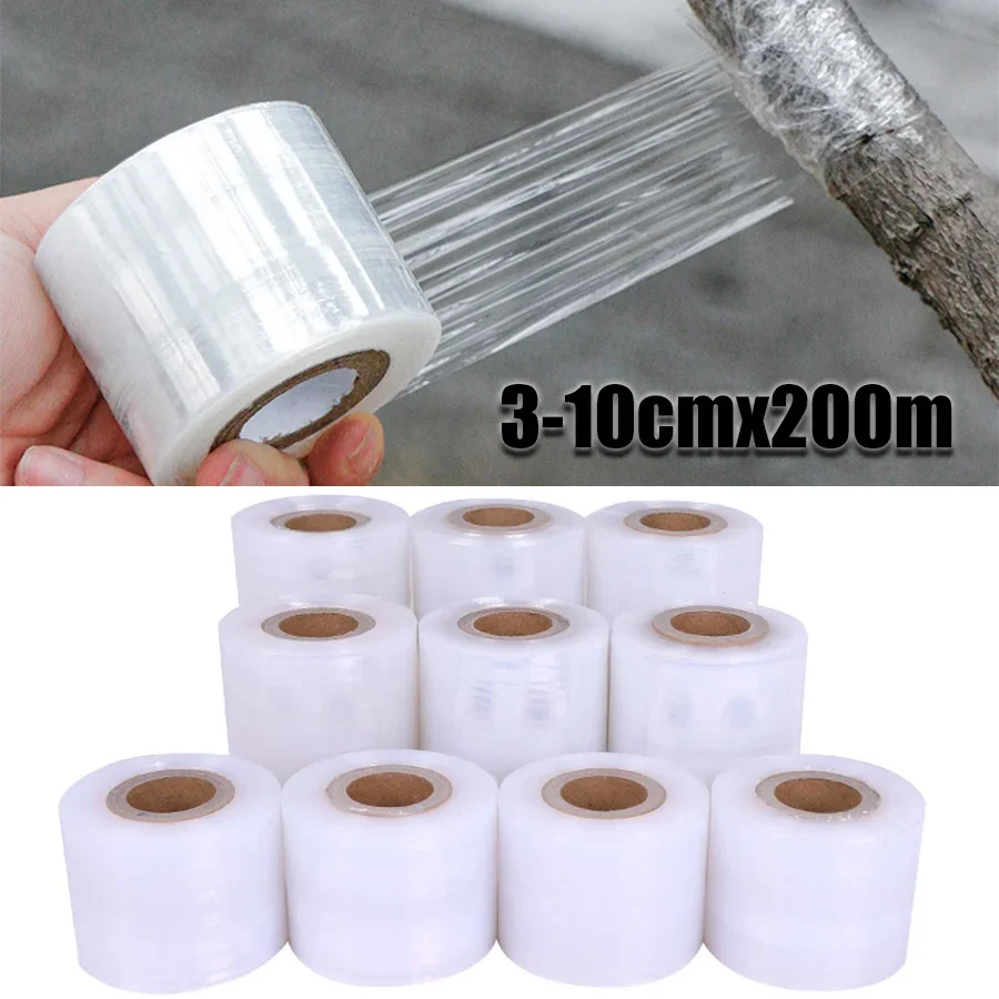 

1pcs PE Flexible Grafting Tape Film Self-adhesive Garden Tree Roll Tape to Graft Trees Plants Graft Stretchable 3-10cmx200m