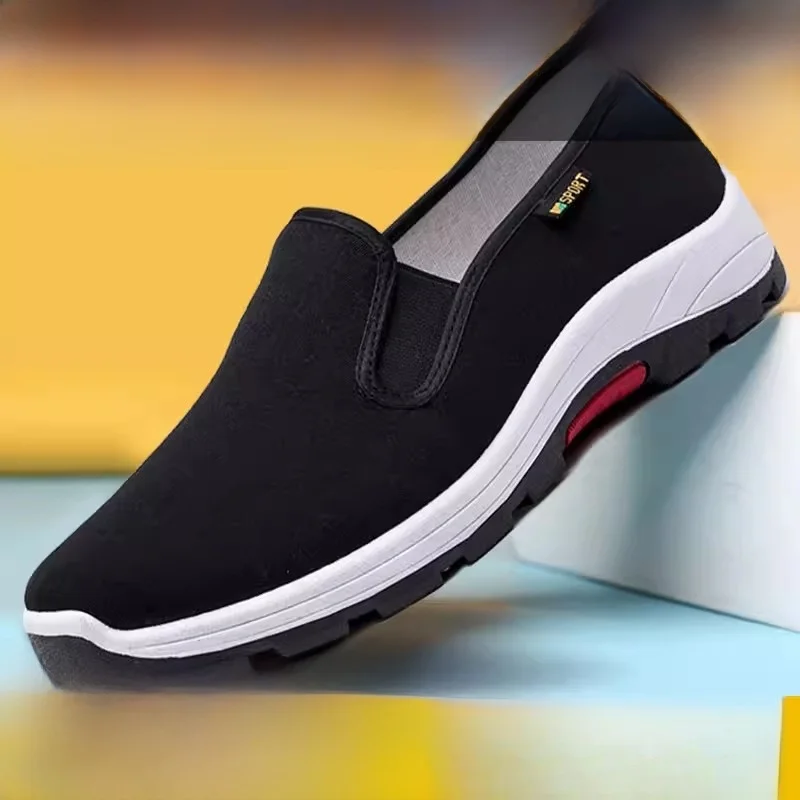

Beijing Old Man Cloth Shoes Men's Spring New Rubber Bottom Slip-On Work Drive Breathable Anti-slip Casual Sports Shoes