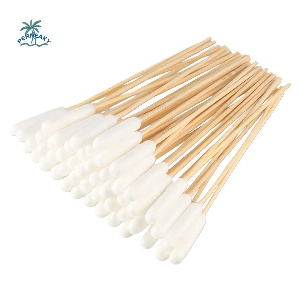 

50pcs 15cm Pet Cotton Swabs Disposable Single-head Dog Wash Ear Stick Dirt Removal Cotton Swabs Dog Cotton Buds Cleaning