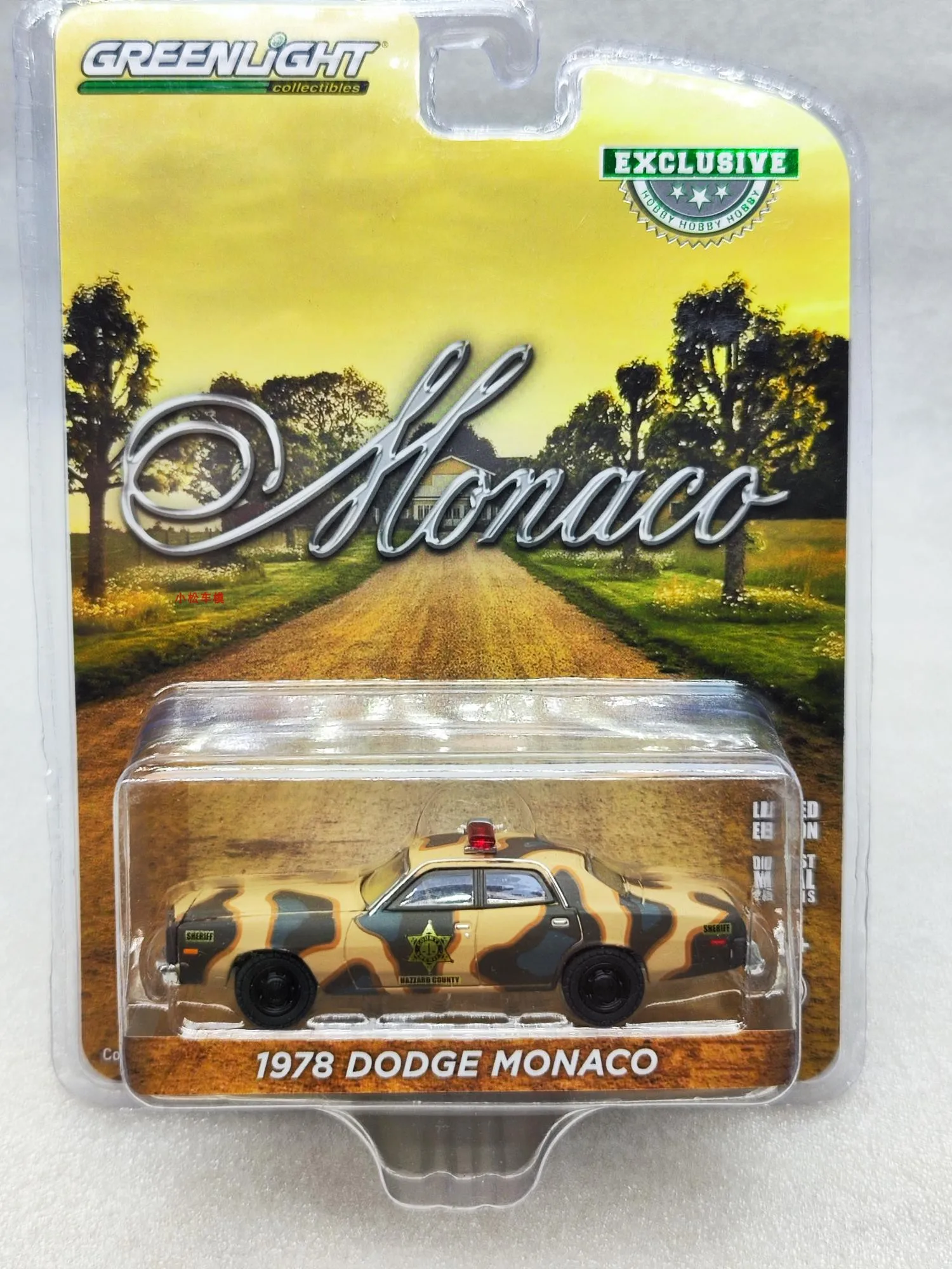 

GreenLight 1: 64 1978 Monaco Hazard County Disguised Sheriff 30326 Car Model CollectDiecast Alloy Car Model Collectible