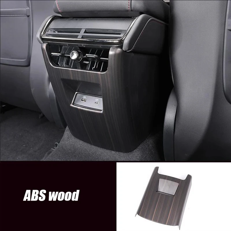 For Ford Mondeo EVOS 2022 2023 Stainless/ABS Car Back Rear Air Condition outlet Vent frame sequin Panel Cover Trim Accessories