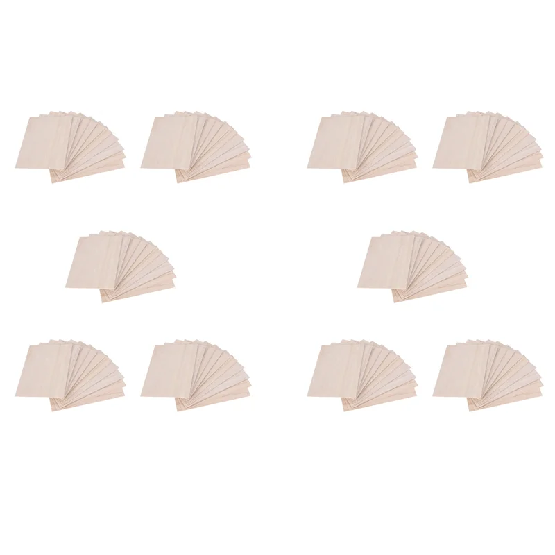 WOWFU-100Pcs Balsa Wood Sheets Wooden Plate 150 X 100 X 2Mm For House Ship Craft Model DIY