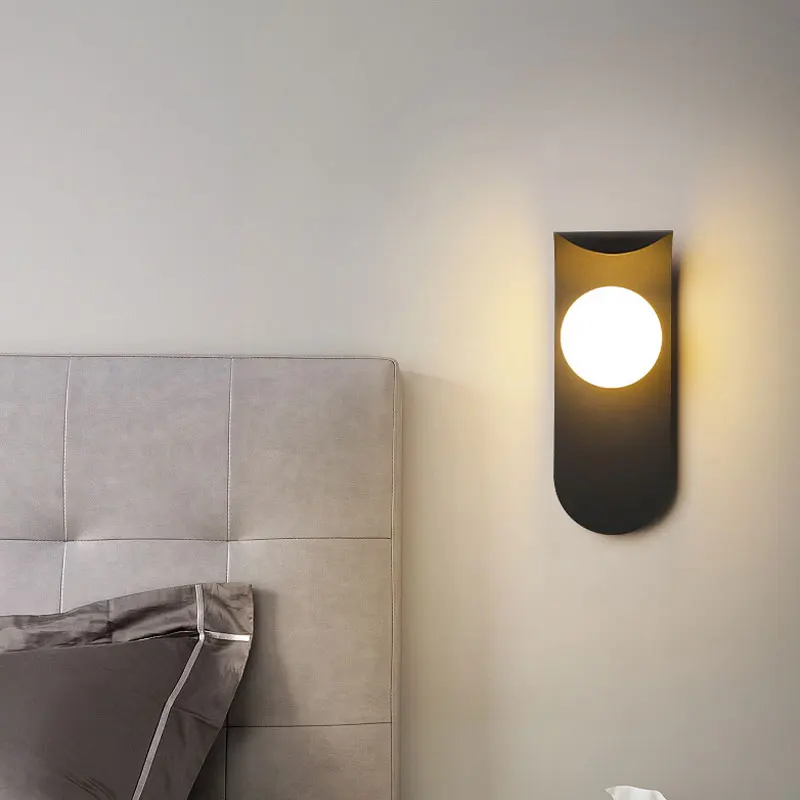 Bedroom bedside lamp, living room background wall lamp, modern and simple light luxury staircase, hallway, children's room